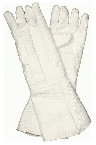 Heat Resistant Gloves, White, Zetex, PR, Zetex, Mfr#: 2100007