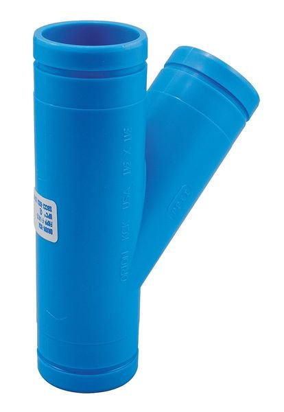 Single Wye, Polypropylene, 1-1/2", Schedule 40, 80 psi Max Pressure, Orion, Mfr#: 4x3 R90T