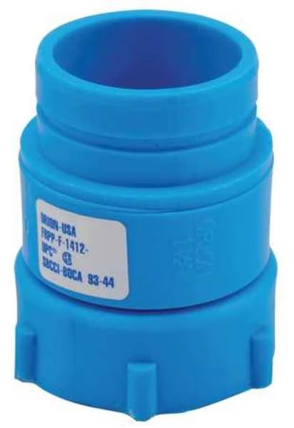 Sink Tail Piece Adapter, Polypropylene, 1-1/2", Schedule 40, 80 psi Max Pressure, Orion, Mfr#: 11/2 RLNS