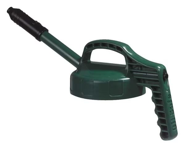 Stretch Spout Lid, w/0.5 In Out, Dk Green, Oil Safe, Mfr#: 100303