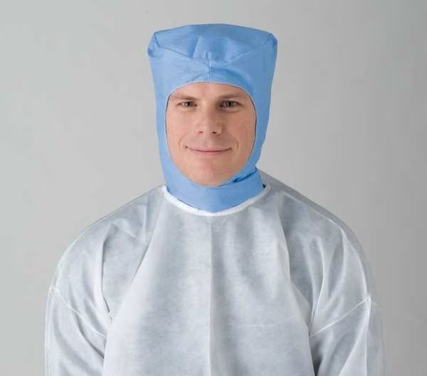 Disposable Hood, Blue, Polypropylene, PK50, Cellucap, Mfr#: 965SGRA