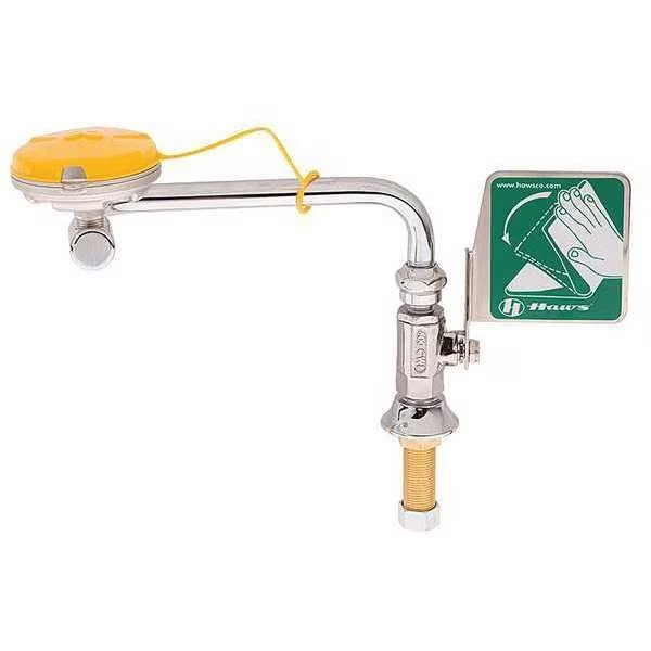 Eyewash, Deck Mount, 15 W, 11-1/2 D, Haws, Mfr#: 7612