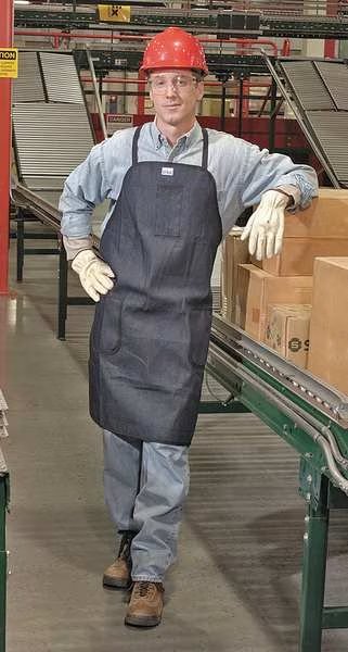 Bib Apron, Denim, 30"L, 24"W, Karewear, Mfr#: 500D