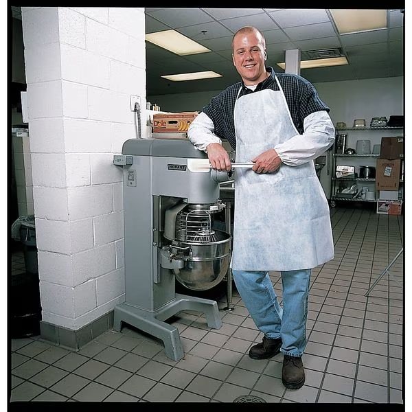 Disposable Bib Apron, White, XL, PK100, Cellucap, Mfr#: 105GRA