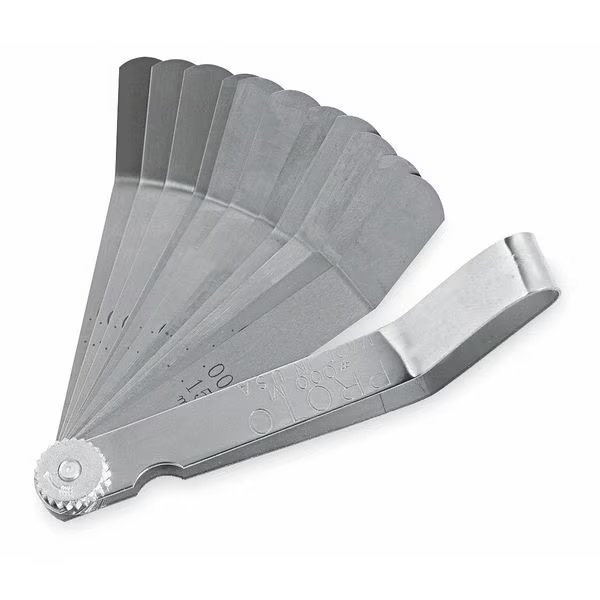 11 Blade Bent Feeler Gauge Set, Proto, Mfr#: J000M