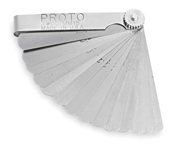 15 Blade Metric Feeler Gauge Set, Proto, Mfr#: J00MM15