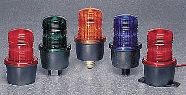 Low Profile Warning Light, Strobe, Amber, Federal Signal, Mfr#: LP3P-012-048A