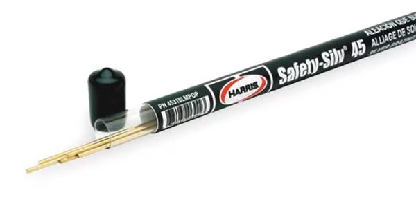 Brazing Rod, 3/32x18,1225-1370 F, PK3, Harris, Mfr#: 45518LMPOP