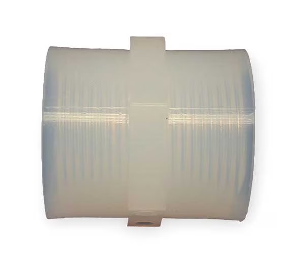 Coupling, 3/8 In, NPT, PFA, 125 PSI, Parker, Mfr#: PC-6-P