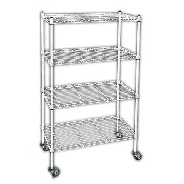 Wire Cart, 4 Shelf, L48 x W24 x H67 In., EnjoyTool Select, Mfr#: 3TPE8