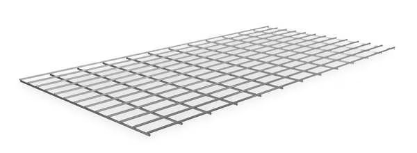 Decking, Steel Wire, 48 in W, 24 in D, Zinc, Zinc Finish, Gauge: 5, Nashville Wire, Mfr#: KSG2448