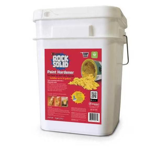 Rock Solid Paint Solidifier, Paint Hardener, Pail with Scoop, 4 Gal, Xsorb, Mfr#: XT16R