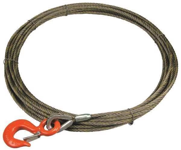 Winch Cable, 3/8 In. x 50 ft., Color: natural, Lift-All, Mfr#: 38WIX50
