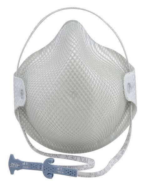N95 Disposable Respirator, M/L, White, PK15, Moldex, Mfr#: 2600N95