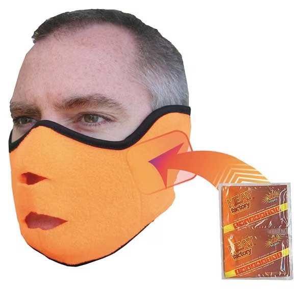 Face Mask, Orange, Universal, Heat Factory, Mfr#: 1780-BO