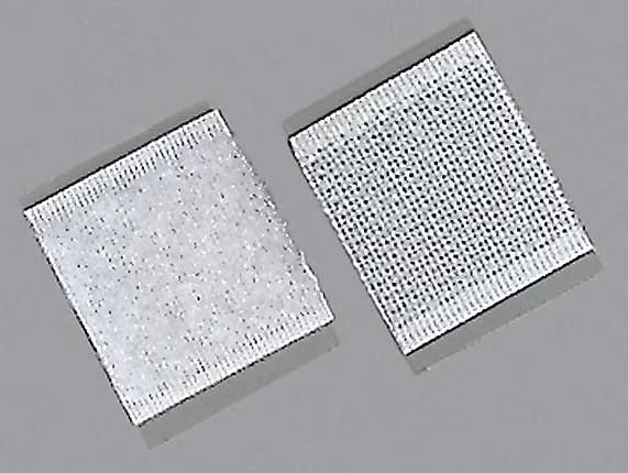 Reclosable Fastener Shape, Square, Rubber Adhesive, 1 in, 1 in Wd, White, 100 PK, EnjoyTool Select, Mfr#: 16U729