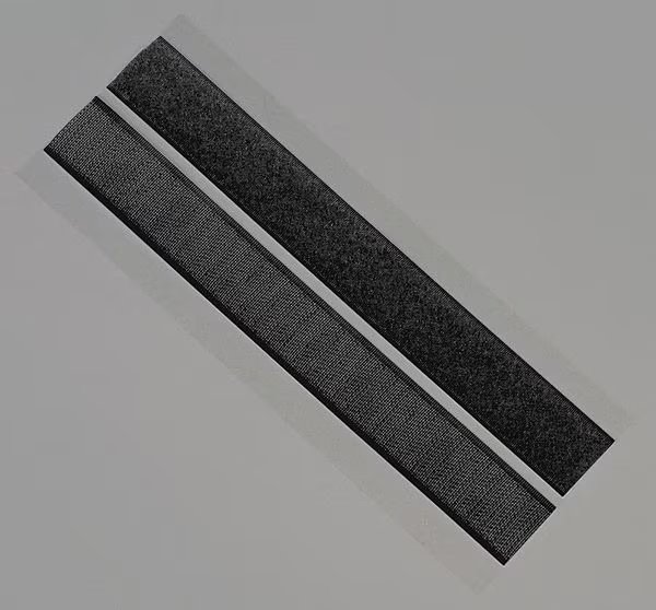 Reclosable Fastener Shapes, Rubber Adhesive, 6 in, 1 in Wd, Black, 50 PK, EnjoyTool Select, Mfr#: 16U742