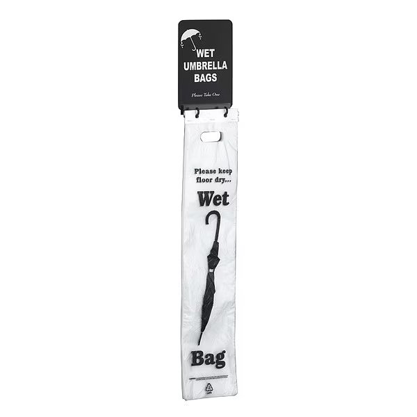 Wet Umbrella Bag Holder, Wall Mounted, Glaro, Mfr#: WVBS11BK