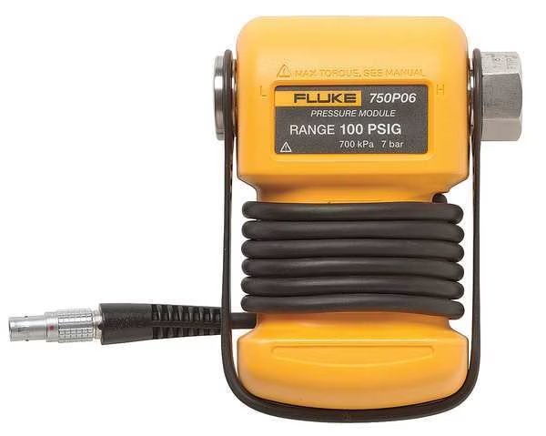 Pressure Module, Absolute, 0 to 100 psi (0 to 700 kPa), For Use With Fluke Calibrators, Fluke, Mfr#: FLUKE-750PA6