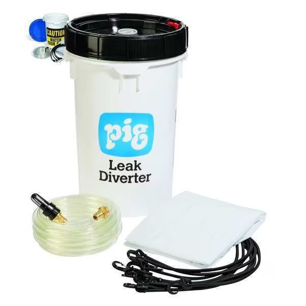 PIG Roof Leak Diverter Bucket Kit, 11 lb., Pig, Mfr#: TLS121-TR