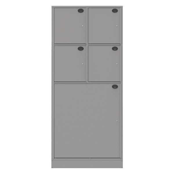Evidence Locker, 36inW, Gray, 5Compartments, Sentinel, Mfr#: 05AA-NPT
