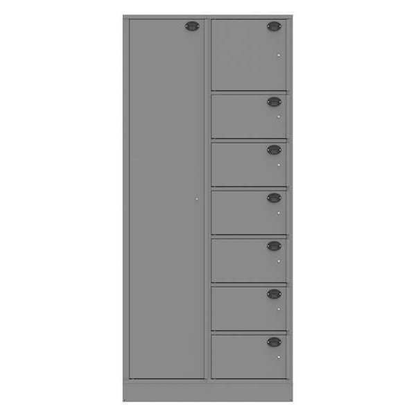 Evidence Locker, 36inW, Gray, 8Compartments, Sentinel, Mfr#: 08AA-NPT