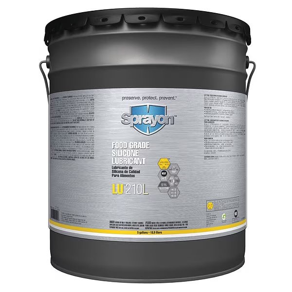 Food Grade Silicone Lubricant, 55 Gal., Sprayon, Mfr#: S21055000