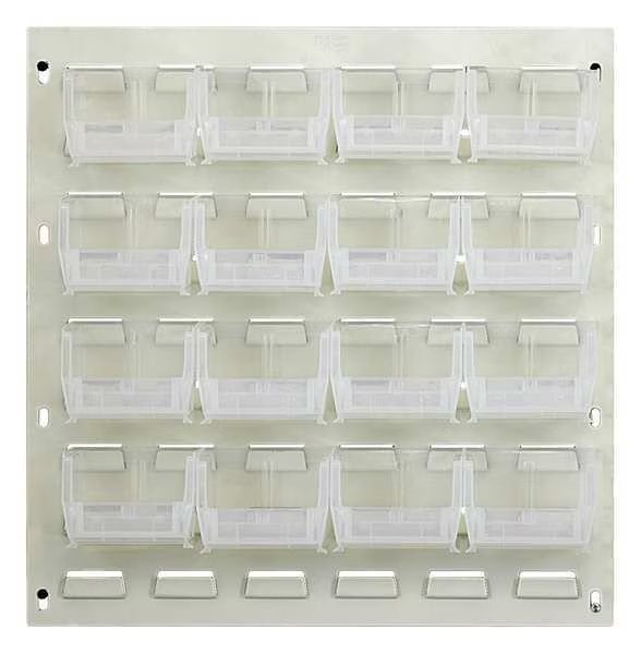 Steel Louvered Panel, 18 in W x 1/4 in D x 20 in H, White, Quantum Storage Systems, Mfr#: QLP-1819HC-220-16CL