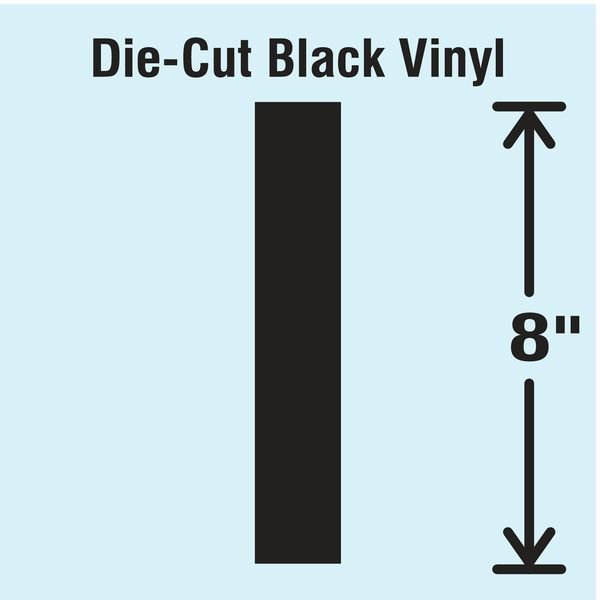 Die Cut Letter Label, I, Stranco, Mfr#: DBV-SINGLE-8-I
