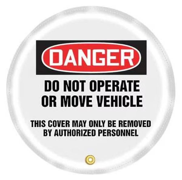 Steering Wheel Cover, Do Not Operate, 16, Accuform, Mfr#: KDD811