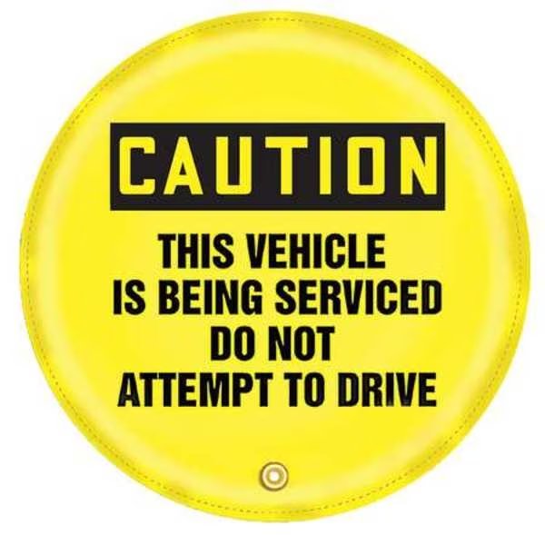 Steering Wheel Cover, This Vehicle, 16 In., Accuform, Mfr#: KDD813