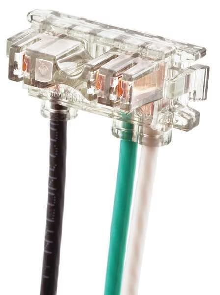 Recep Wiring Mod, 125VAC, 6in, Solid, Hubbell, Mfr#: SNAP1RNA