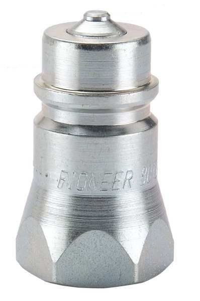 Hydraulic Quick Connect Hose Coupling, Steel Body, Ball Lock, 3/4"-14 Thread Size, 8010 Series, Pioneer, Mfr#: 8010-5P