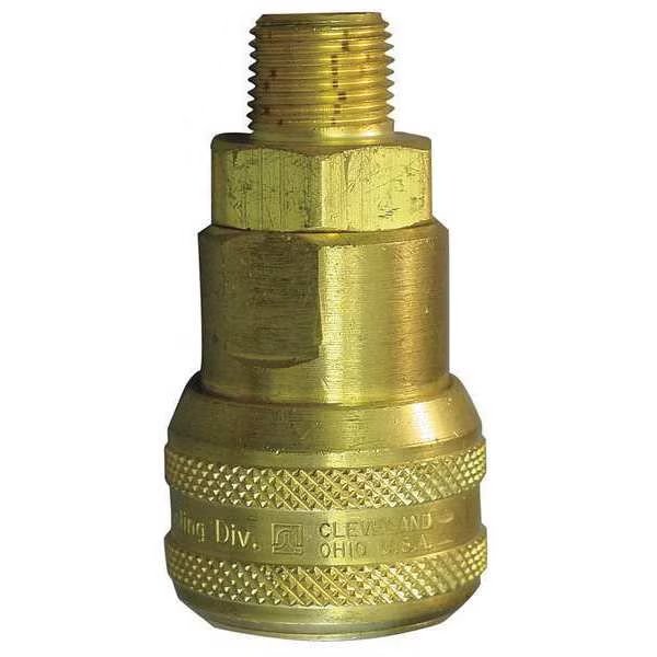 Coupler Body, (M)NPT, 1/4, Brass, Hansen, Mfr#: 3100E