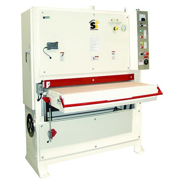 Wide Belt Sander, 10HP, 220V, 1Phase, Safety Speed, Mfr#: WBS4375101