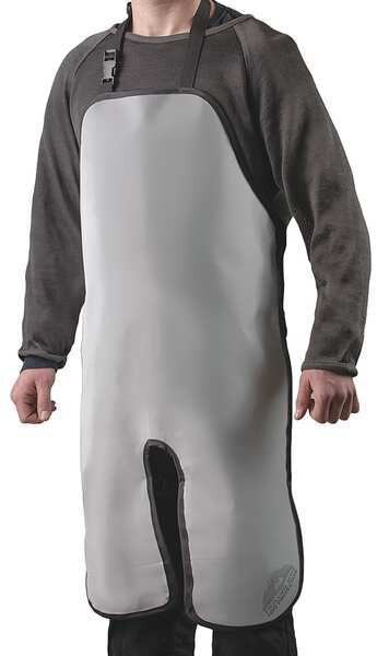 CP Apron, Wht, Polystr, 36 in. L x 24 in. W, Turtleskin, Mfr#: CPA-45A
