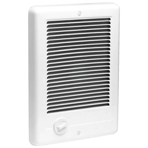 Electric Wall Mount Heater, 12 in H Grille, Recessed, 1000W, 120V AC, White, Cadet, Mfr#: CSC101TW