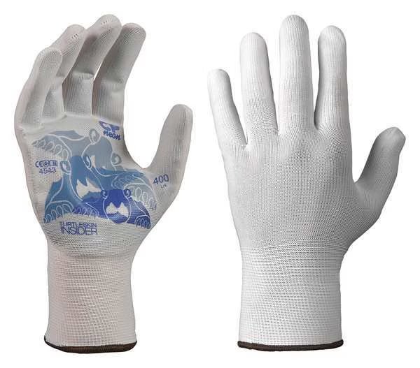 Glove Liners, Nylon/Polyester, M, Wht, PR, Turtleskin, Mfr#: CPB-400