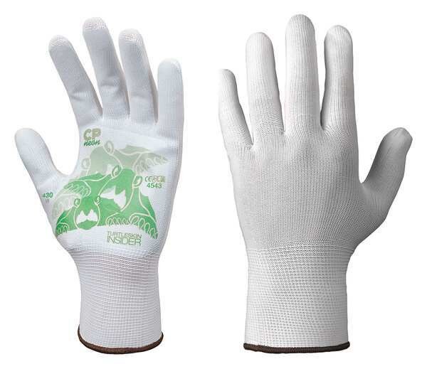 Glove Liners, Nylon/Polyester, M, Wht, PR, Turtleskin, Mfr#: CPB-430