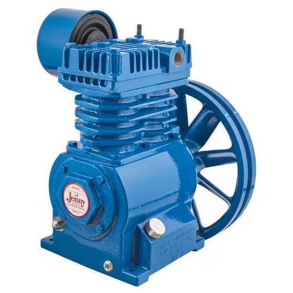 Air Compressor Pump, 1 hp, 2 hp, 1 Stage, 32 oz Oil Capacity, 2 Cylinder, Jenny, Mfr#: K-PUMP