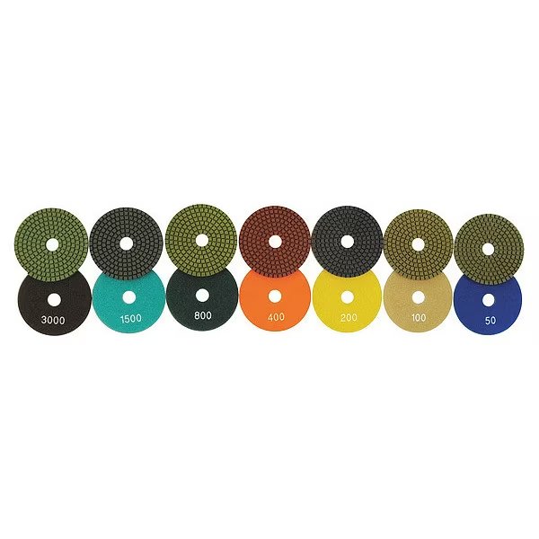 Polishing Pad, 4 in. Dia., 200 Grit, Diamond Vantage, Mfr#: S-4WPP-200