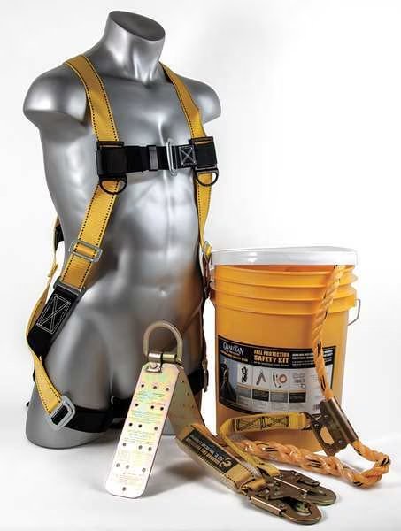Roofer's Fall Protection Kit, Size: S-L, Guardian Equipment, Mfr#: 00815