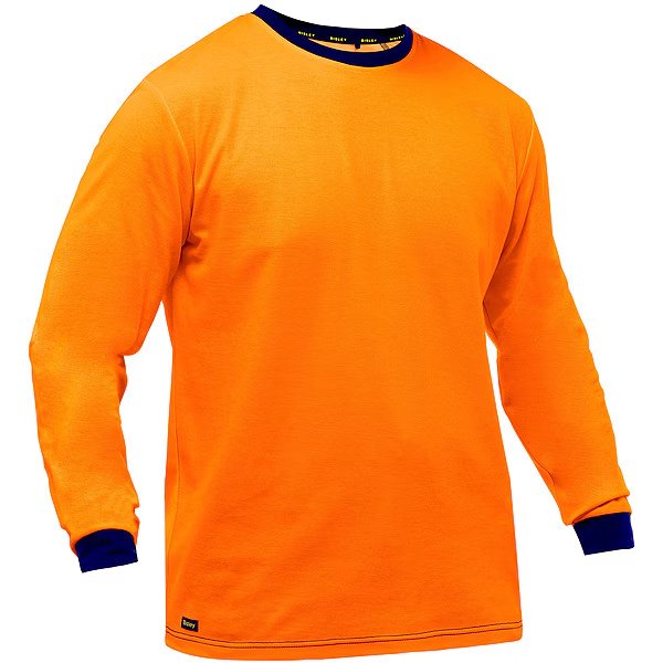 High-Visibility Shirt, Cotton, Polyester, Orange, XL