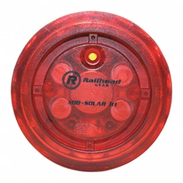 Solar Led Warning Lights, Red, Railhead Gear, Mfr#: M18 SOLAR R1