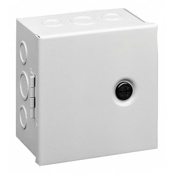 Carbon Steel Enclosure, 8 in H, 8 in W, 6 in D, NEMA 1, Hinged, Nvent Hoffman, Mfr#: AHE8X8X6