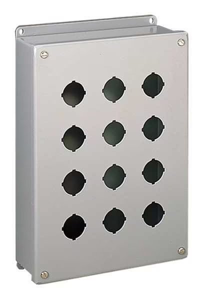 Pushbutton Enclosure, 2.75 in D, 304 SS, Nvent Hoffman, Mfr#: E1PBSS