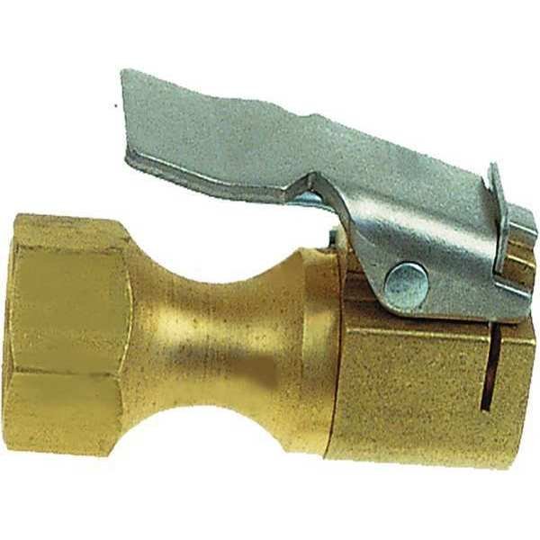 Air Chuck, 1/4-18 NPT, Brass, Clip-On, Haltec, Mfr#: CH-360