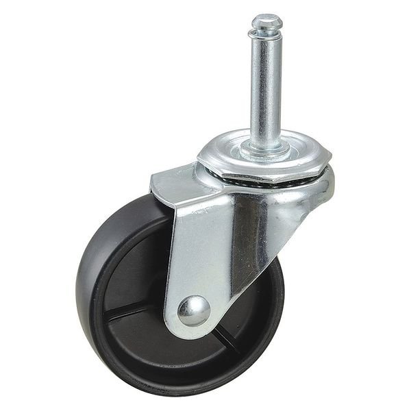 Swivel Stem Caster, Polyolfn, 3 in, 125 lb., EnjoyTool Select, Mfr#: 32J796