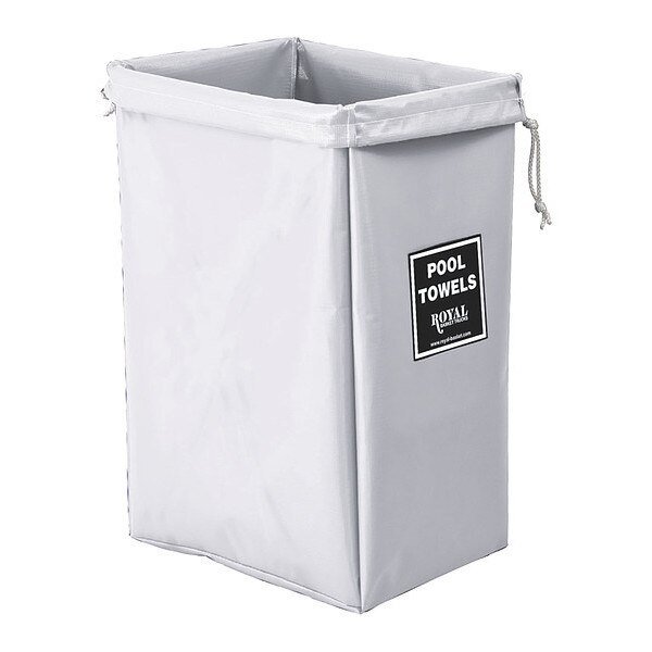 Pool Hamper Bag, White, Royal Basket Trucks, Mfr#: G00-WWX-PHN