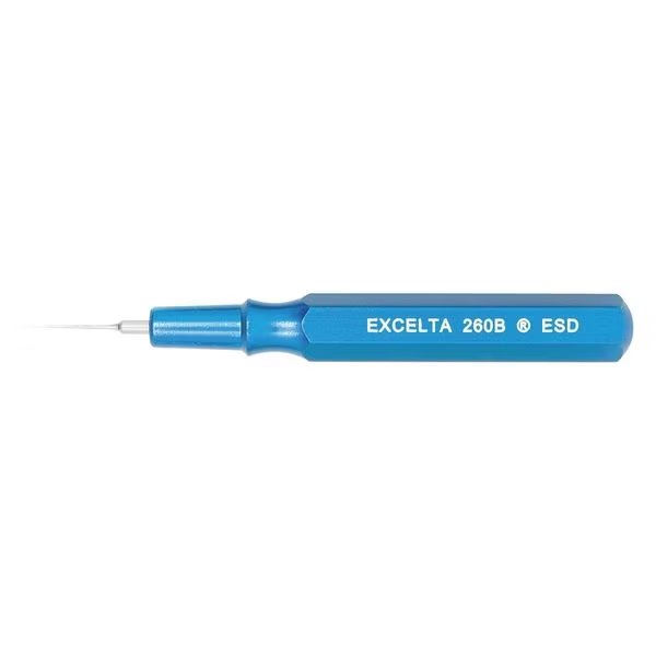 Spatula 2-1/2 In Metal Handle Blue .015, Excelta, Mfr#: 260B-ESD